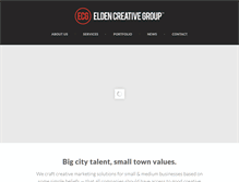 Tablet Screenshot of eldencreativegroup.com